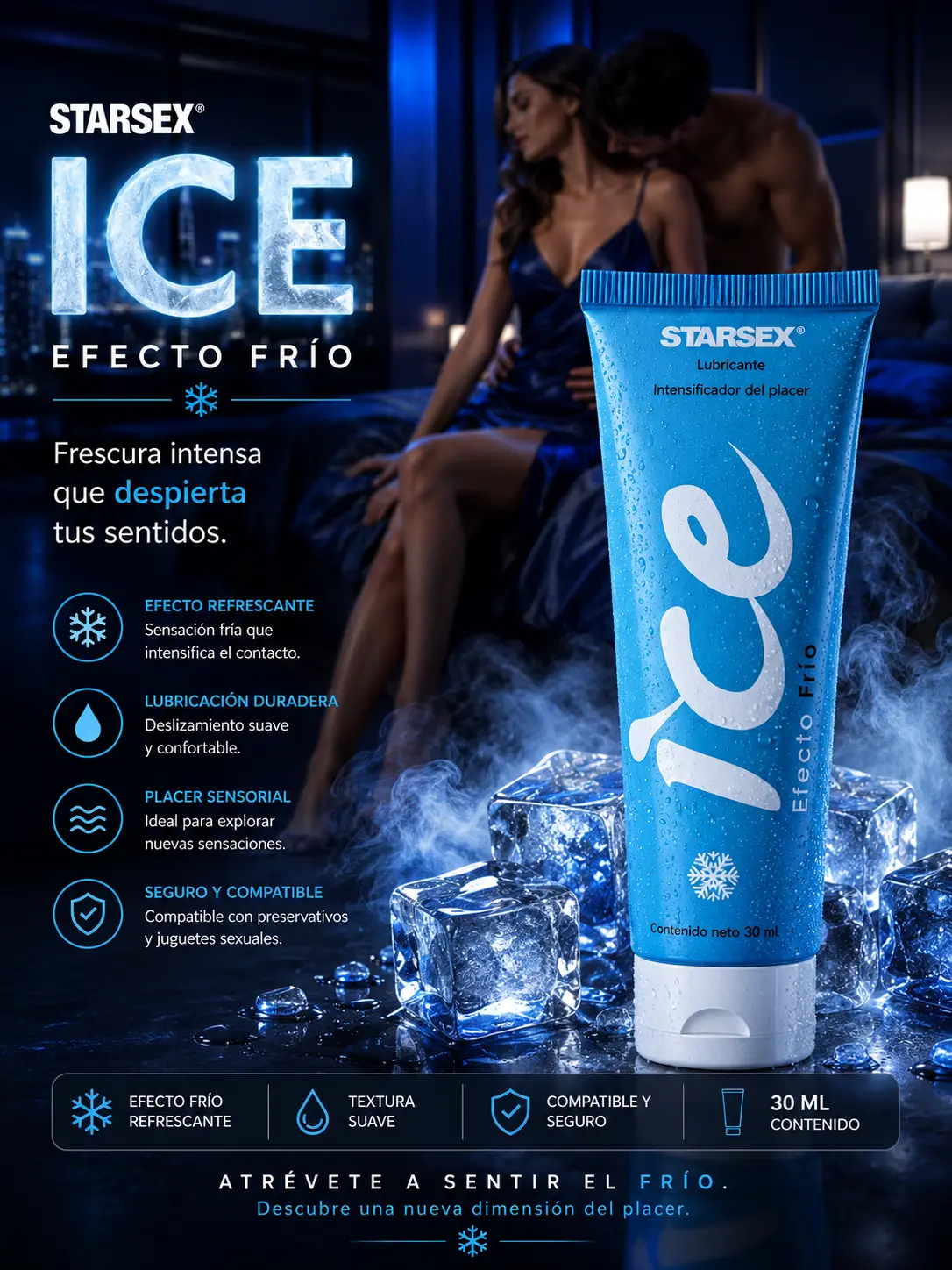 Lubricante Híbrido ICE Efecto Frío