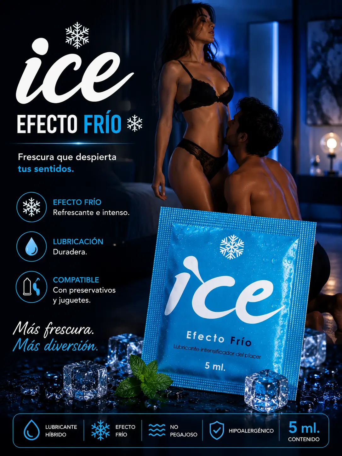 Sachet Lubricante Íntimo Ice - Starsex